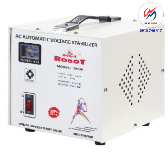 Ổn Áp 1KVA Output:220V cho thiết bị lạnh ROBOT