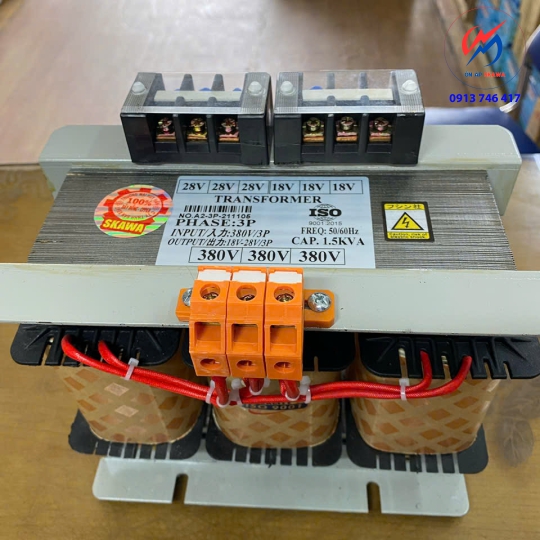 Biến áp trần 3 pha SKAWA 1.5KVA
