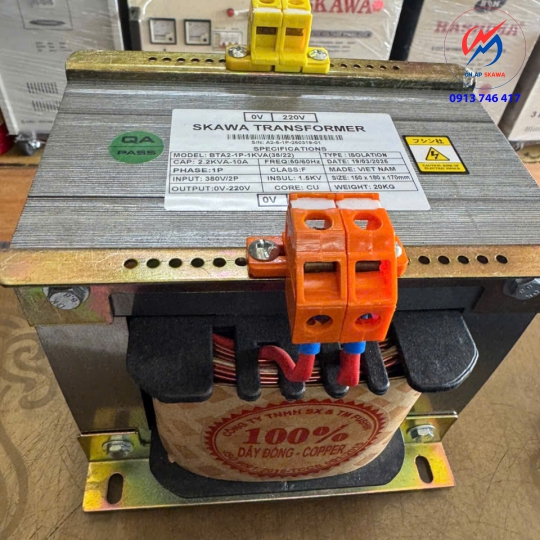 Biến áp trần 1 pha SKAWA 1KVA