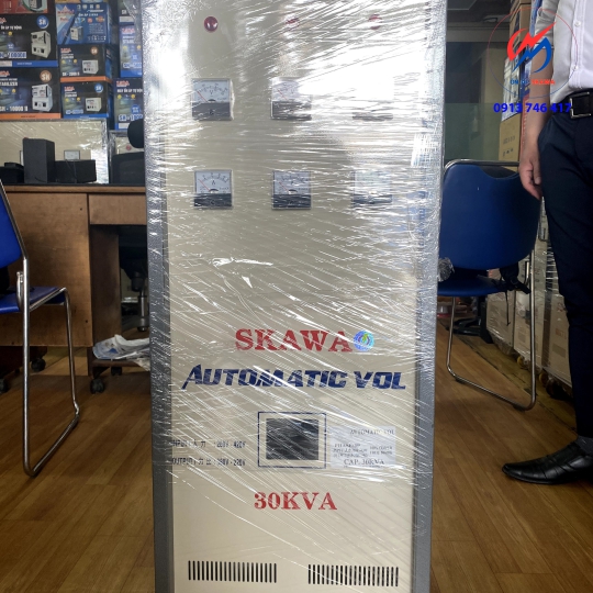 Ổn Áp 30KVA-3PHASE Input: 260V-420V output: 380V-220V SKAWA