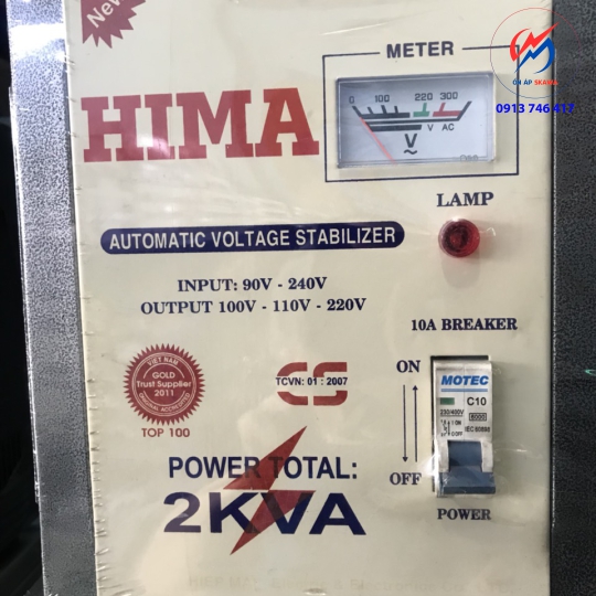 Ổn Áp 2KVA Output:100v-110v-220v HIMA