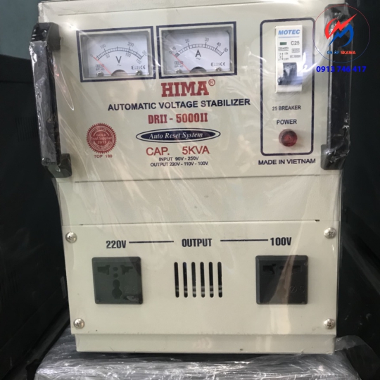 Ổn Áp DRII-5000 Output:100v-110v-220v HIMA