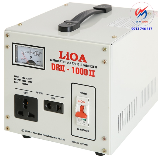 Ổn áp LiOA 1 pha 1kVA DRII-1000II