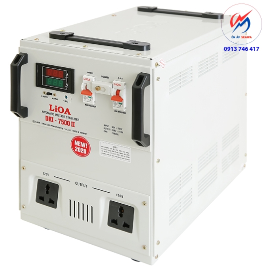 Ổn áp LiOA 1 pha 7.5kVA LiOA DRI-7500II