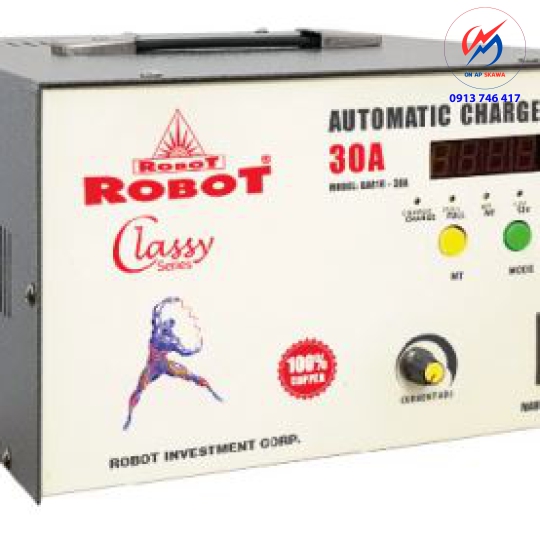 Sạc Bình Tự Động 30A-12VDC-24VDC ROBOT